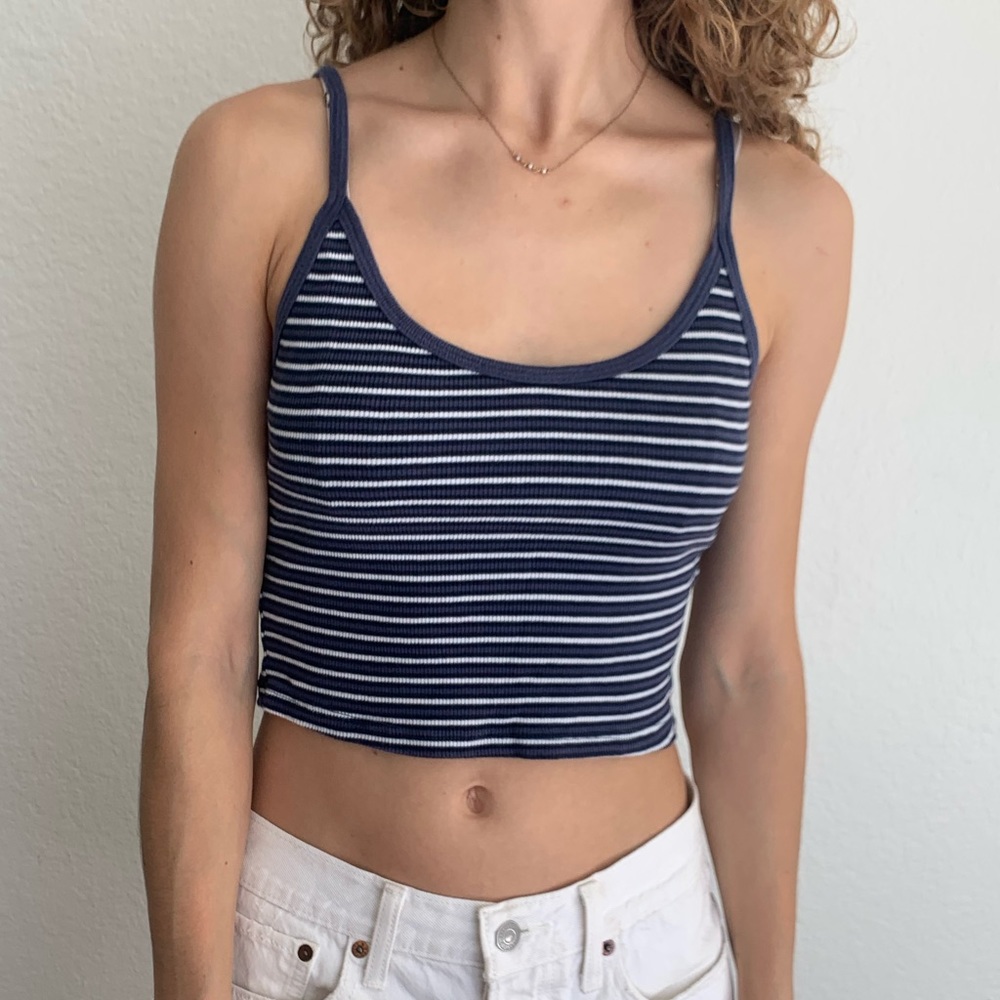 Brandy Melville Crop Striped Tank Top Cami